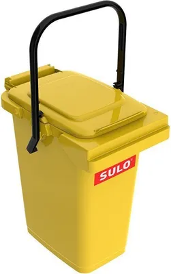 Produktbild von SULO Mülltonne, Mülleimer, Müllbehälter, Abfalleimer 25 Liter gelb (25 Sulo gelb)
