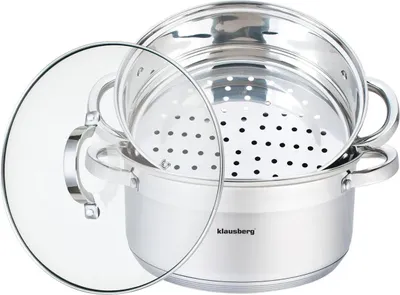 Produktbild von Klausberg Dampfgarset 24 cm Edelstahl 5L