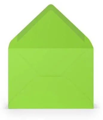 Produktbild von Briefumschläge C6, 162 x 114 mm, 80 g/m², nassklebend, 5 Stück, hellgrün