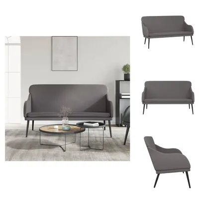 Immagine prodotto di vidaXL Panca grigia 110x76x80 cm in Pelle finta - Panche
