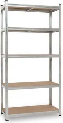 Zdjęcie produktu dla KREATOR KRT674001 - Regał metalowy 180 x 90 x 40cm, 5 półek, 875kg