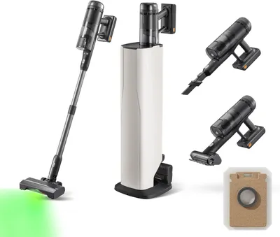 Obrázek produktu pro Bezdrátový vysavač – tyčový vysavač – vysavač s nádobou – bezdrátový vysavač – automatické vyprazdňování