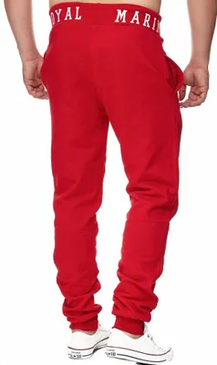 Produktbild von Herren Jogginghose | Freizeithose | Marine 512  Rot S