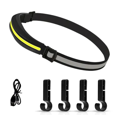 Produktbild von LED Stirnlampe wiederaufladbar, wasserdicht, COB-Flutlicht für Outdoor-Aktivitäten wie Camping, Joggen, Fahrradfahren & Angeln