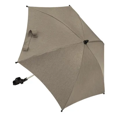 Productafbeelding van Novi zonnescherm – UV 50+, polyester, universele klem, beschermt tegen zon en regen, kleur: hazelnootbruin