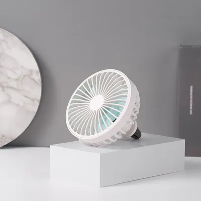Image de Ventilateur de sortie d'air automatique LED USB Portable Mini Blanc