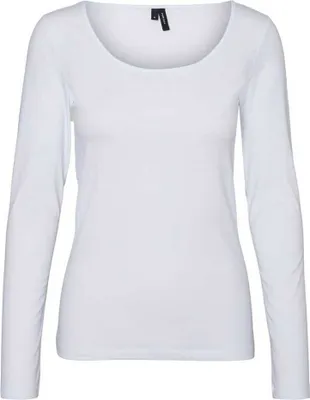 Obrázek produktu pro Vero Moda 5714505851986, Halenka, Dospělý, Ženy, Bílá, M, Dlouhý rukáv