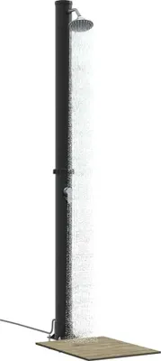 Obrázek produktu pro Venkovní solární sprcha Černá 217 cm PVC a hliník
