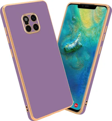 Produktbild von Cadorabo Schutzhülle für Huawei MATE 20 PRO Hülle in Lila Handyhülle TPU Silikon Kameraschutz Etui Case