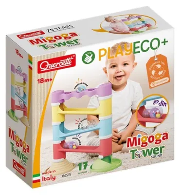 Obrázok produktu pre Quercetti – farebná vzdelávacia hračka s guľôčkami a zvukmi Eco pre deti