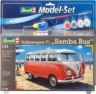 Produktbild von Revell Model Set VW T1 Samba Bus - Auto-Modellbausatz; 67399