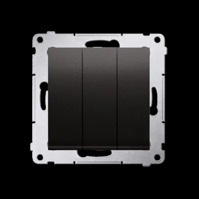 Obrázek produktu pro Kontakt-Simon DP31.01/48, Tlačítkový spínač, Plast, Antracit, IP20, 250 V, 10 A