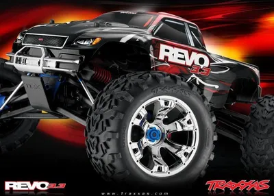 Productafbeelding van Traxxas Nitro Revo 1:8, blauw, kant-en-klaar met Bluetooth