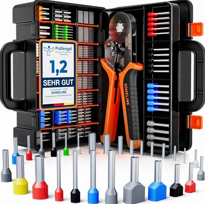Obrázek produktu pro Profesionální lisovací kleště na dutinky 0.25-10mm² sada konektorů