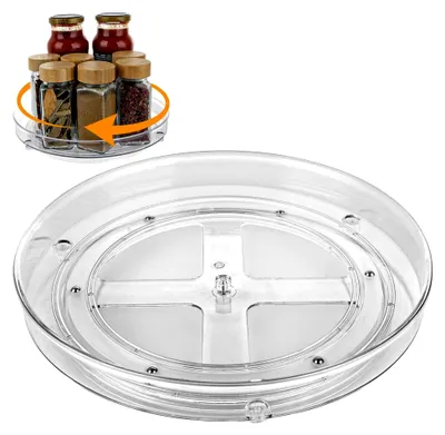 Produktbild von Drehteller für Kühlschrank 23,5 cm 360° Drehplatte für Gewürze