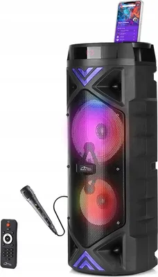 Produktbild von Tragbarer Bluetooth Lautsprecher Mediatech Funbox Keg Pro 50W Karaoke Mp3/Fm Led