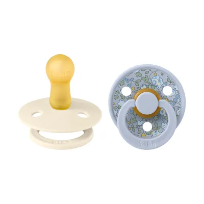 Produktbild von BiBs X Liberty Eloise Schnuller - 6-18 Monate - 2 Stück - Dusty Blue Mix