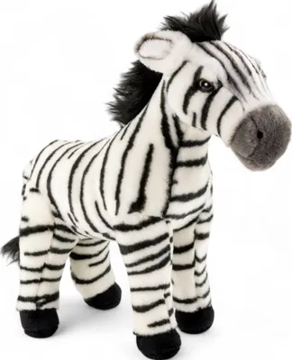 Image de Carl Dick Zebra debout env. 30cm Peluche, animal en peluche, doudou 3653