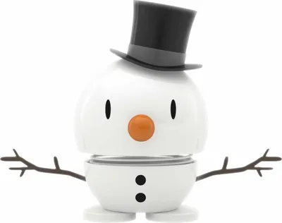 Produktbild von Hoptimist Snowman S white 7,8cm