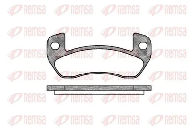 Produktbild von REMSA Bremsbeläge Satz Hinten Bremsklötze für FIAT BRAVO II (198) 1152.00