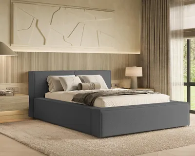 Produktbild von Chilly Polsterbett Lugano Dunkelgrau 180x200cm mit Stauraum - modernes Design