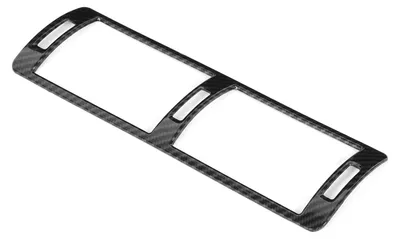 Image de Enjoliveur de grille d'aération pour climatisation centrale – Décoration intérieure – Compatible avec la Série 5 E39 (1996-2003) – Style fibre de carbone