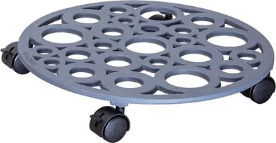 Immagine prodotto di Famanu, carrello per piante con 4 ruote girevoli - diametro 38 cm, altezza 6,4 cm