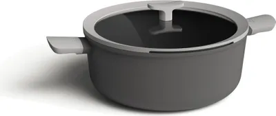 Obrázok produktu pre BergHOFF 3950170, 6,2 L, Hliník, Keramický, Plyn, Indukčná, Uzavretá doska, Hliník, Fenol, Sklo