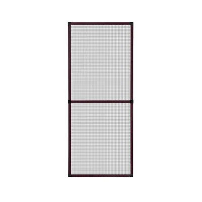 Produktbild von Fliegengitter Insektenschutz Fenster Alu Rahmen nach auf Maß ohne Bohren Bausatz,Farbe:braun (RAL8017),Größe (Breite x Höhe):130 x 240 cm