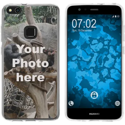 Produktbild von PhoneNatic Case kompatibel mit P10 Lite Personalisierte Handyhülle  clear zum selbst gestalten mit eigenem Foto