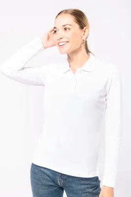 Produktbild von Kariban Damen Piqué Poloshirt Langarm