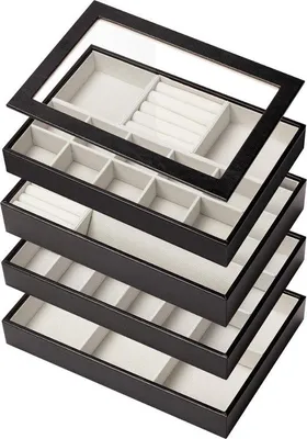 Produktbild von Famanu Schmuckbox Stapelbare Schmucklade - Elegante Aufbewahrung für Schmuck