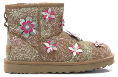 Productafbeelding van UGG enkellaarsjes voor dames, bruin, suède - maat 6