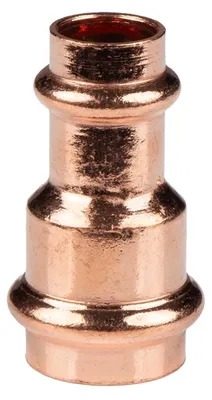 Produktbild von Kupfer Pressfitting Reduzierstück 22 x 15 mm V+M-Kontur DVGW