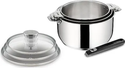 Image de Série de 3 casseroles inox 16/18/20cm - Lagostina - 138600007 - salvaspazio+