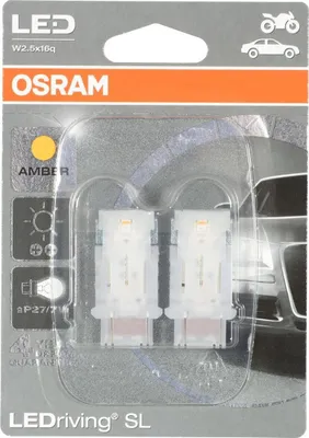 Produktbild von OSRAM LED Retrofit P27/7W 3548YE ▶ Amber Blinker E- (2 Stück)