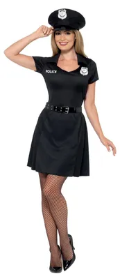 Produktbild von Smiffys Kostüm für Sonderpolizisten, schwarz, ideal für Halloween und Karneval