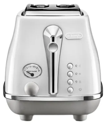 Produktbild von De’Longhi CTOC2103.W, 2 Scheibe(n), Weiß, Edelstahl, Tasten, Niveau, Drehregler, 900 W, 220 - 240 V