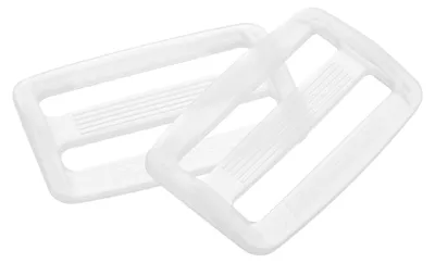 Kunststoff-Schiebeverschlüsse, 25 St., transparent, 45x29 mm