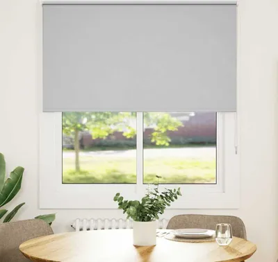 Produktbild von Möbel Verdunkelungsrollo Hellgrau 140x175cm Stoffbreite 136,6cm - Rollos CLORIS7194328