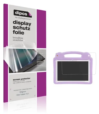 Produktbild von 2x Schutzfolie für Wilgoon Kids Tablet 10.1 klar Displayschutzfolie Folie Display Schutz dipos