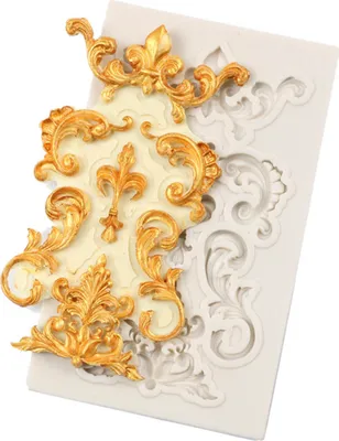 Zdjęcie produktu dla Lace Flower Border Mould Vintage Fondant Mold Silicone Cake Decorating Mould