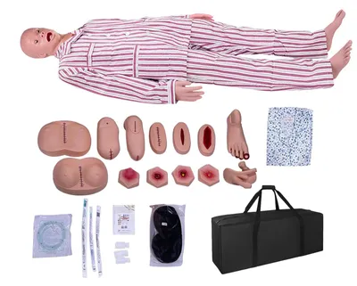 Pflegepuppe 170 cm, medizinisches Trainingsmodell, 33 Übungen