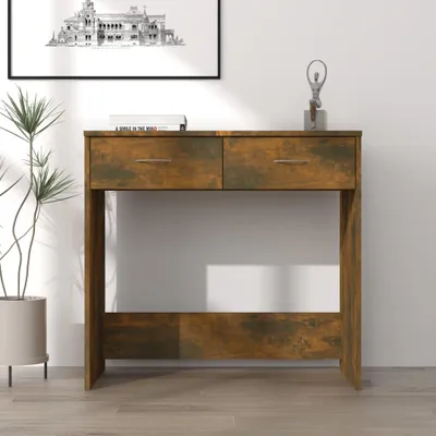 Produktbild von Schreibtisch aus geräucherter Eiche 80x40x75cm