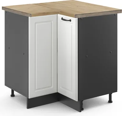 Imagen del producto de Armario de esquina Vicco R-Line Blanco casa de campo 75.6 cm , ET Roble, Model 46800