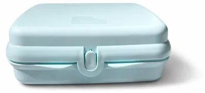 Produktbild von TUPPERWARE To Go Sandwich-Box Pausenbrotbehälter hellblau