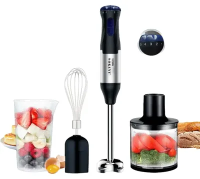 Immagine prodotto di Frullatore da cucina portatile, multifunzione 4 in 1, potenza 1000 W, 4 in 1