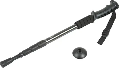 Produktbild von Wanderstöcke mit Schlammkorb, Teleskopstock aus Aluminiumlegierung, Stoßdämpfung, 4 Abschnitte, zum Gehen für Outdoor-Camping, gerader Griff