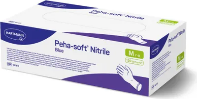 Immagine prodotto di HARTMANN 9420140 HARTMANN unisex Einmalhandschuhe Peha-soft® blau Größe L 150 St.