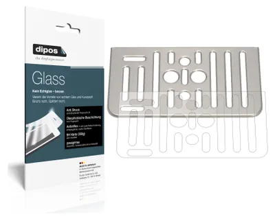 Produktbild von 1x Schutzfolie für SAECO HD8968 Tropfblech matt - Anti-Shock 9H Folie dipos Glass Kunststoffglas